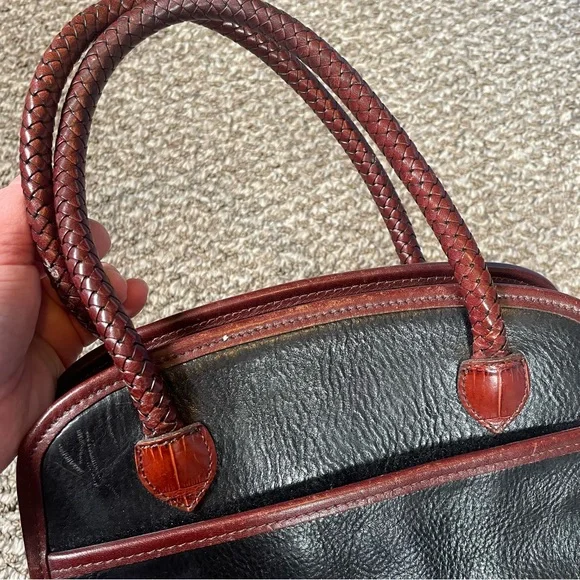 🍁Brighton Vintage Bag Leather embellished - Picture 9 of 13